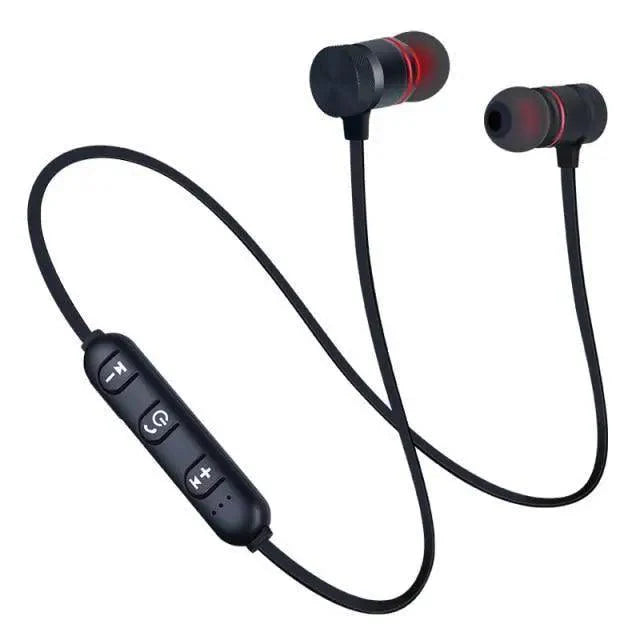 Portable Magnetic Sport Bluetooth Wireless Stereo Earphones For Workout Gym Noise Cancelling Earphones