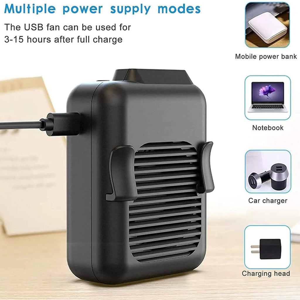 Portable Mini Neck Waist Fan