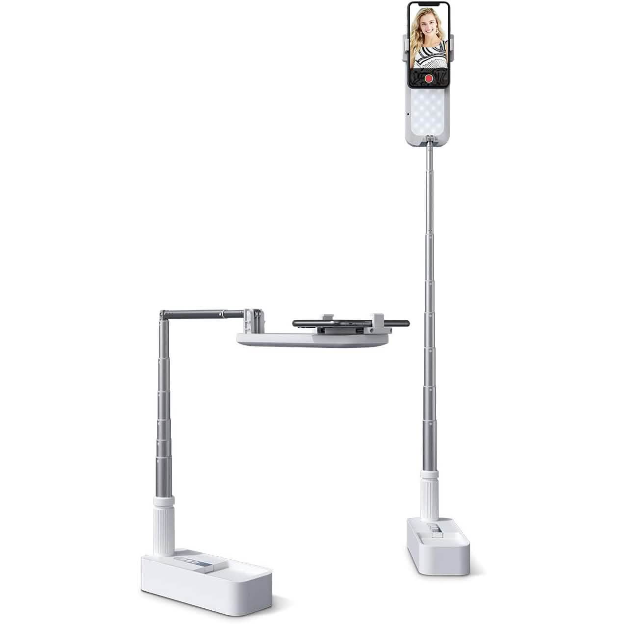 Portable Phone Holder with LED Dimmable Light