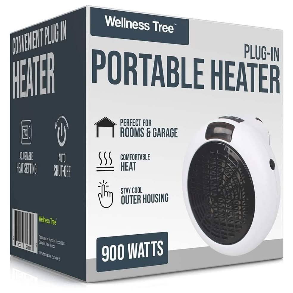Portable Plug In Electric Heat Adjustable Thermostat