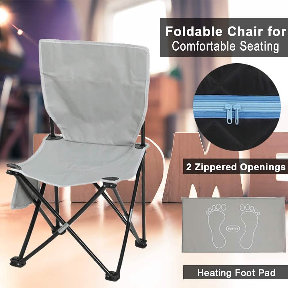 Portable Sauna Tent with Heating Foot Pad and Portable Chair