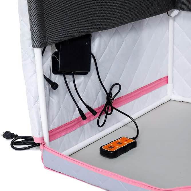 Portable Sauna Tent with Heating Foot Pad and Portable Chair