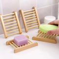 Portable Soap Dishes Natural Wood Soap Tray Holder Dish Storage Bath Shower Plate Home Bathroom Wash Soap Holder Home Bamboo Wood Soap Holder Bathroom Wooden Soap Case Hand Craft Bathtub Shower Dish Accessories