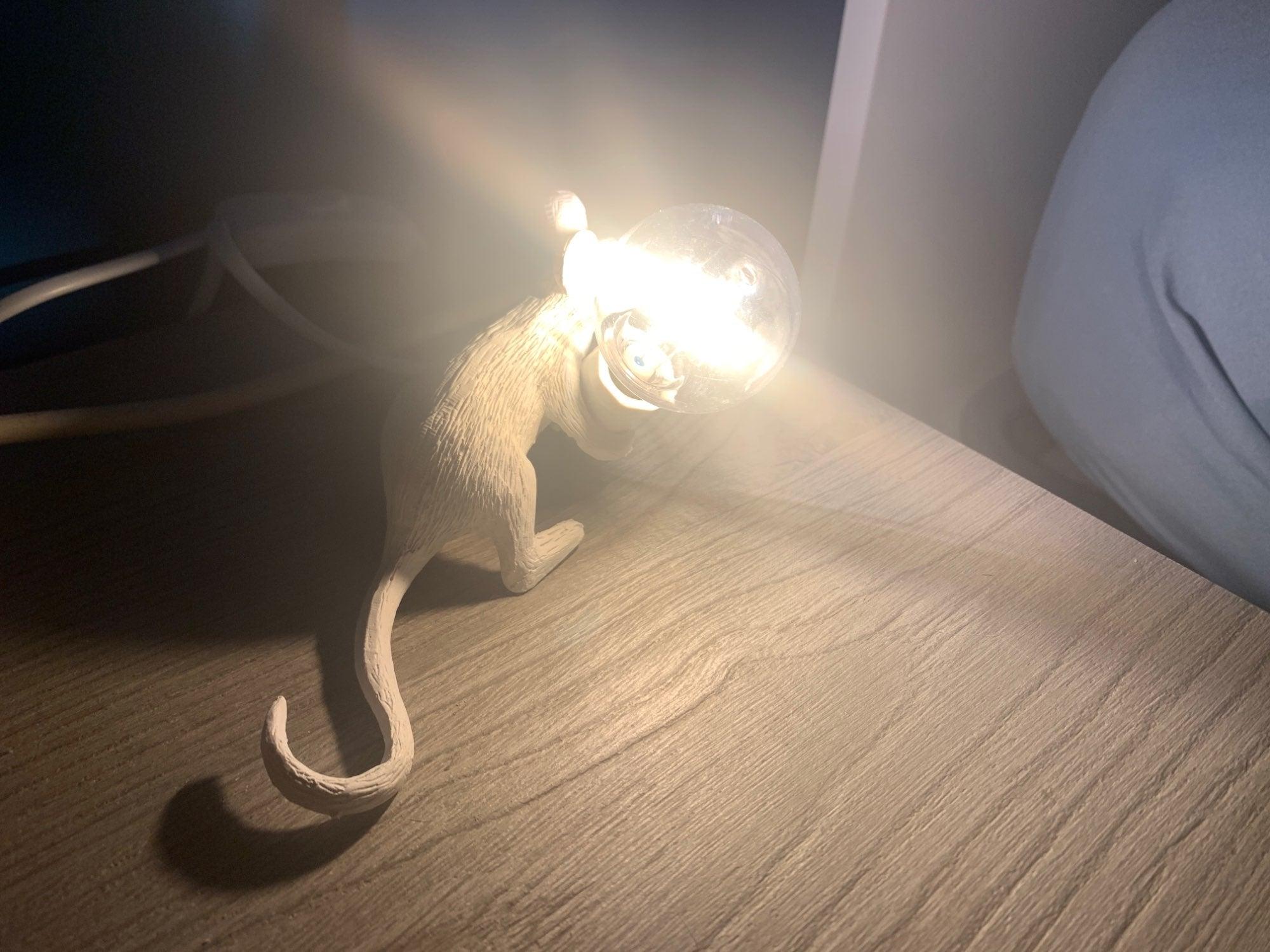 Postmodern Resin Animal Rat Mouse Table Lamp Small Mini Mouse Cute LED Night Lights Home Décor Desk Lights Bedside Lamp Decorative Table Lamp Cute Study Lamps for Bedroom Décor