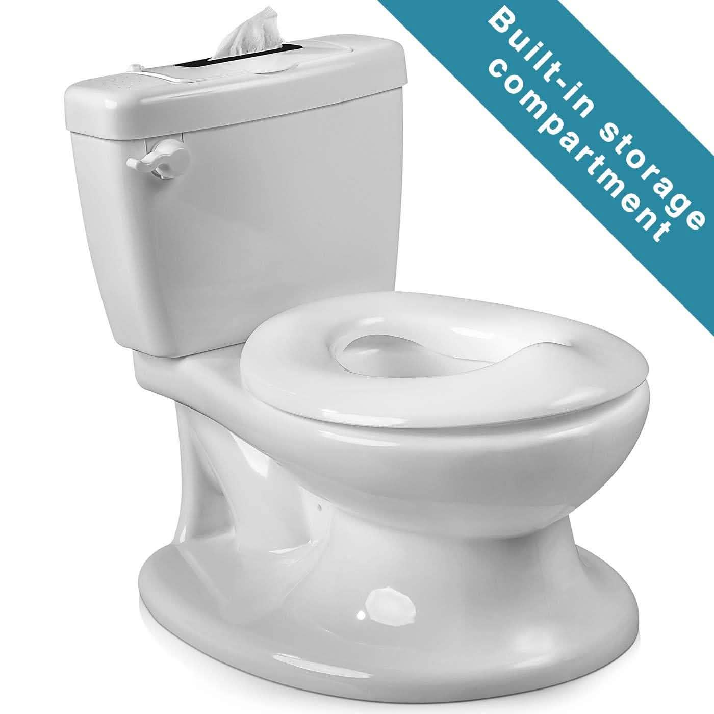 Potty Training Seat Toilet Chair for Toddler with Removable Bowl and Wipe Dispenser