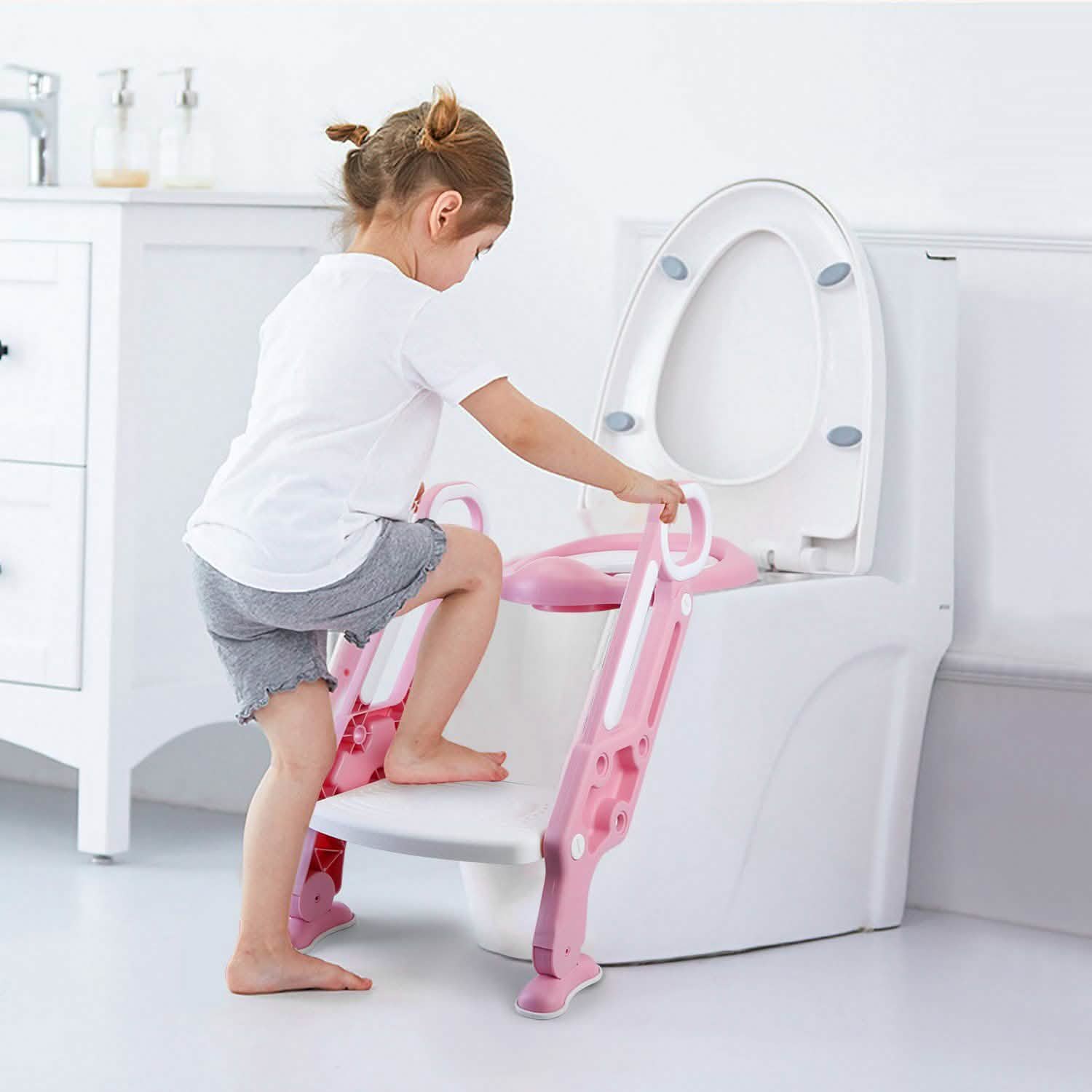 Potty Training Toilet Seat with Steps