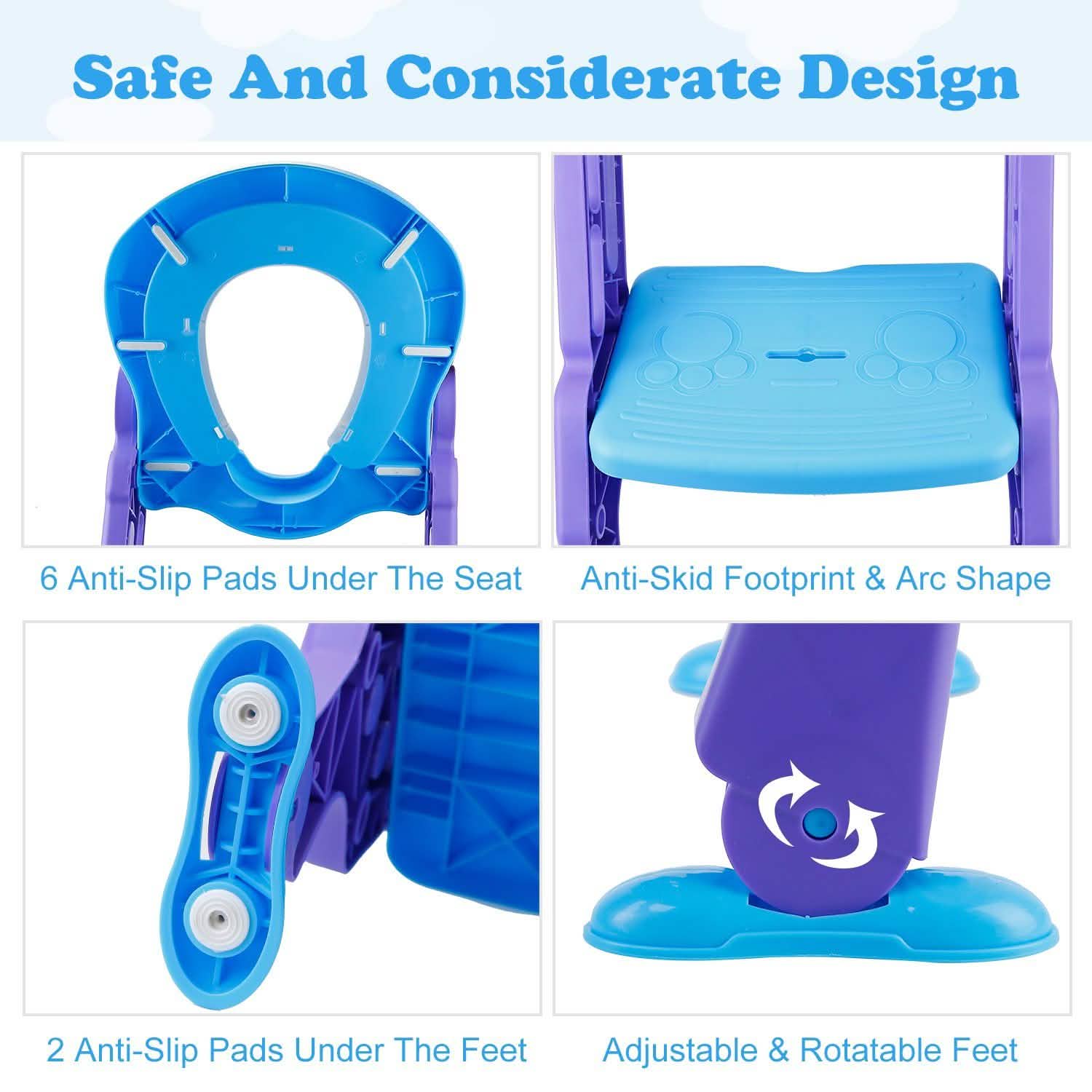 Potty Training Toilet Seat with Steps