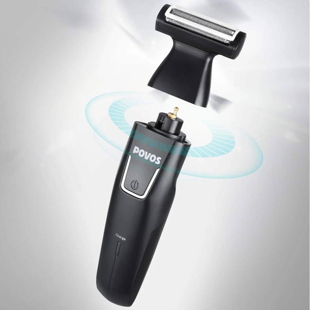 Povos Cordless 5-in-1 Beard Trimmer Body Groomer Style and Detail Kit