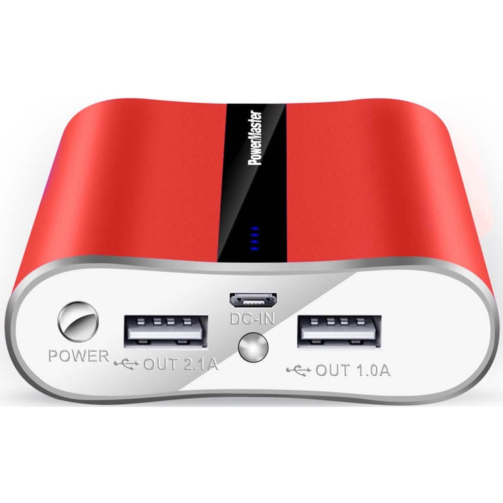 Powermaster 12000mAh Portable Charger with Dual USB Ports 3.1A Output