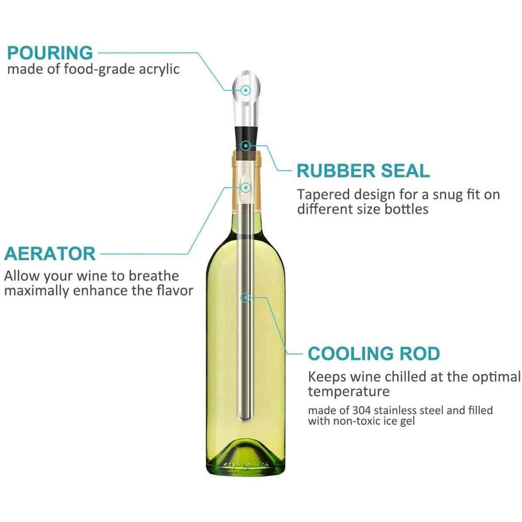 Prep by New Domaine Wine Chilling Stick and Aerator
