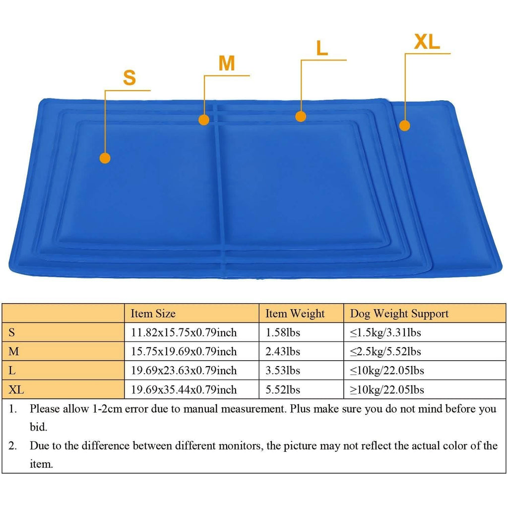 Pressure Activated Pet Gel Self Cooling Mat Pad