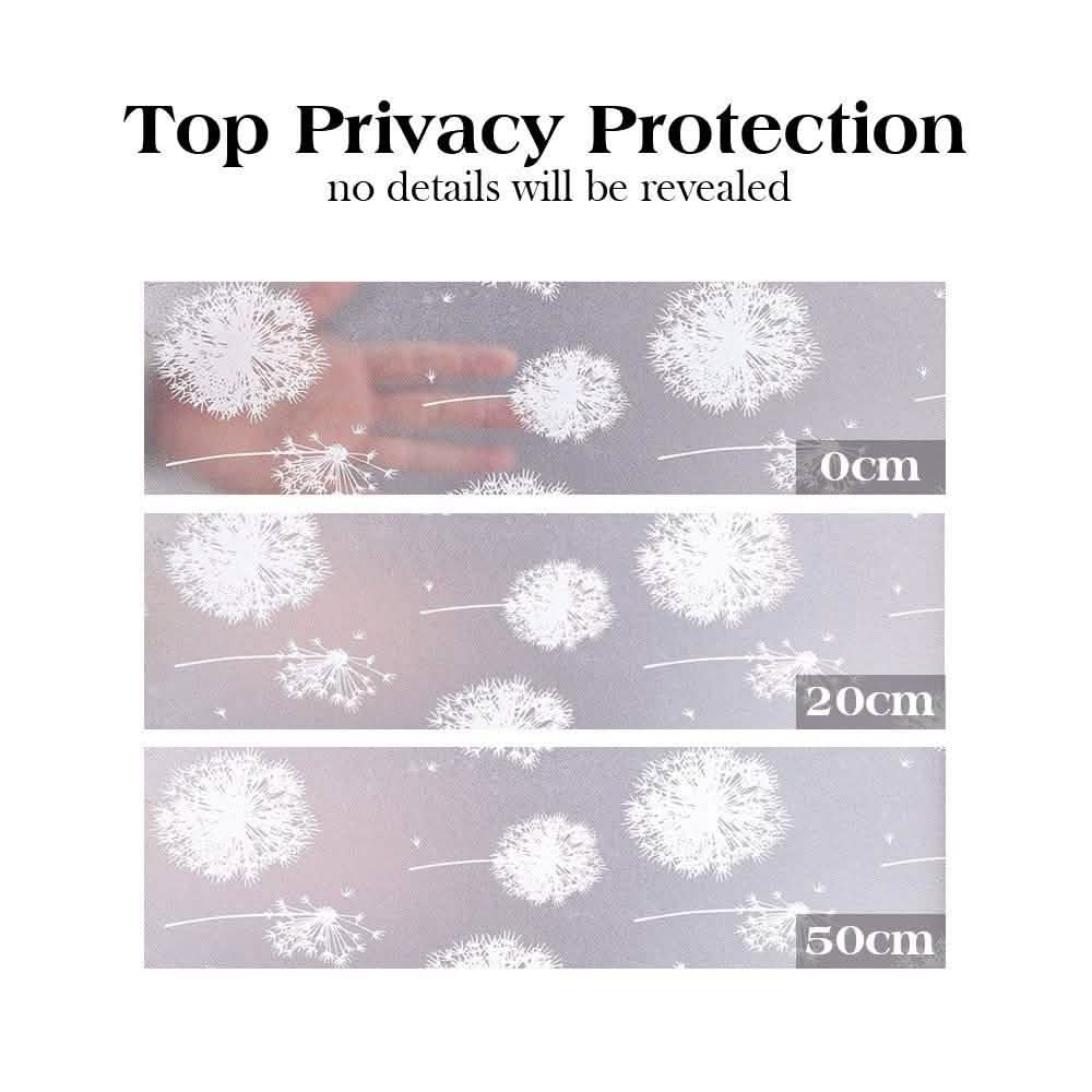Privacy Window Film Sun Blocking Non-Adhesive Anti UV Window Sticker - Assorted Styles