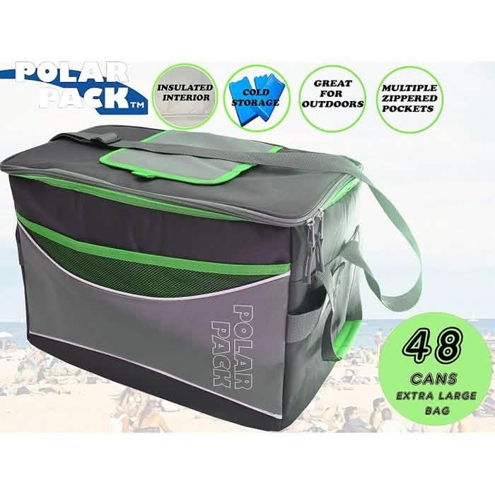 Polar Pack Extra Large 48 Can Insulated Collapsible Cooler Bag - Assorted Colors