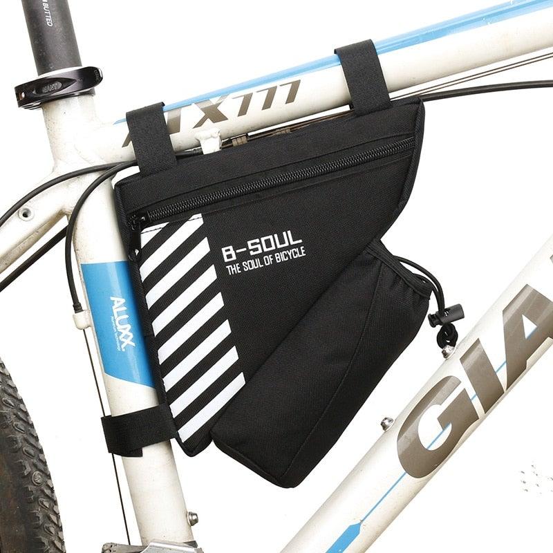 Waterproof Bicycle Bag Bike Triangle Bag For Bicycle Front Frame Bag Bike Bag Cycling Top Tube Bag Bicycle Bottle Bag Bike Storage Frame Bag Bicycle Front Tube Triangle Water Resistant Cycling Pack Strap On Pouch Bike Accessories Tool Accessible