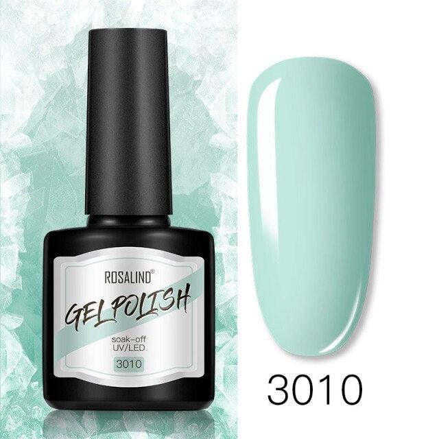 Modern Womens Glossy Colorful 8ml Nail Gel Polish Permanent UV LED  High Quality Crystal Effect Design
