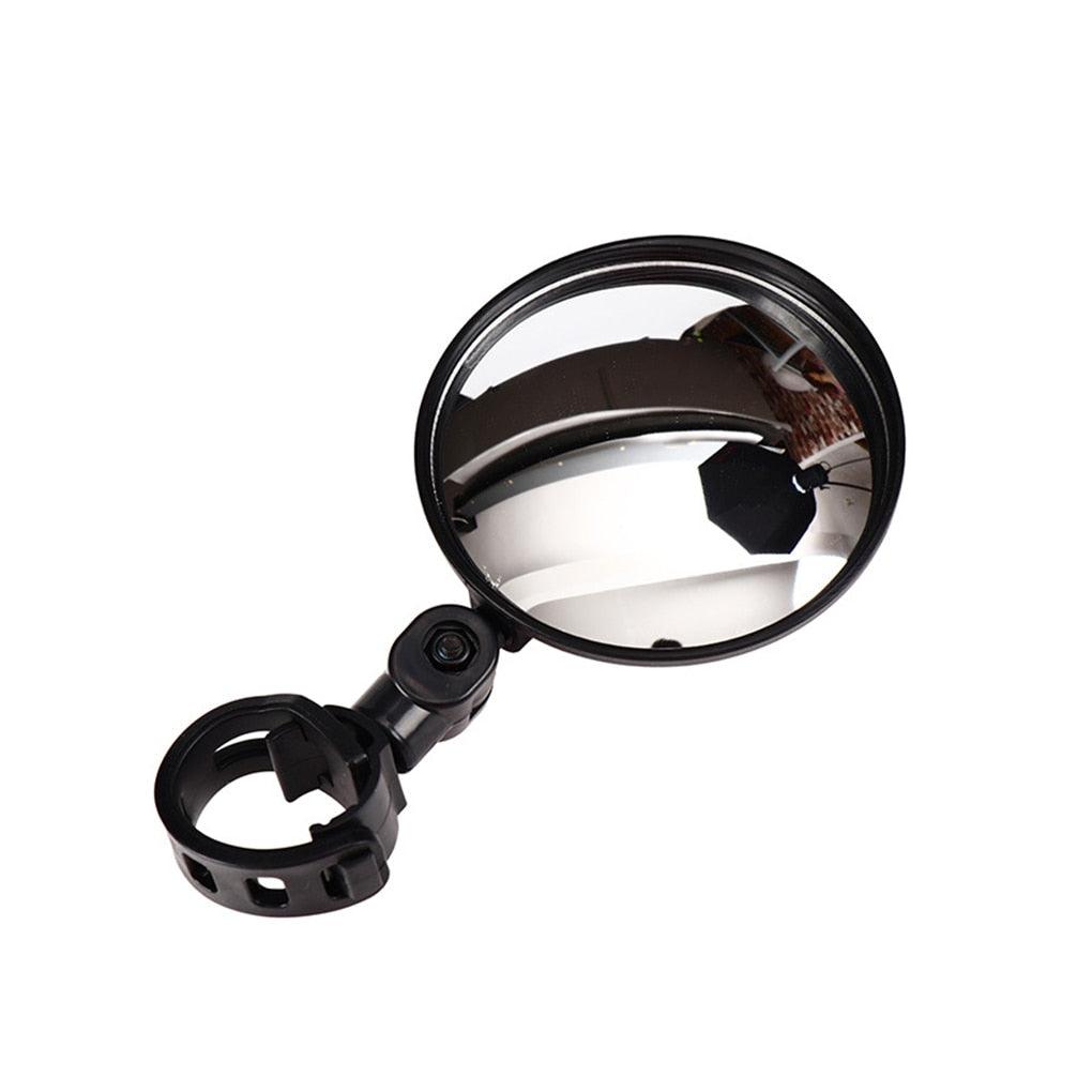 Universal Bicycle Mirror Bicycle Accessories Handlebar Rearview Mirror Rotate Wide-Angle Rearview Mirror Rotatable Round Adjustable Shockproof Convex Wide Angle Universal Back Rear View Mirrors