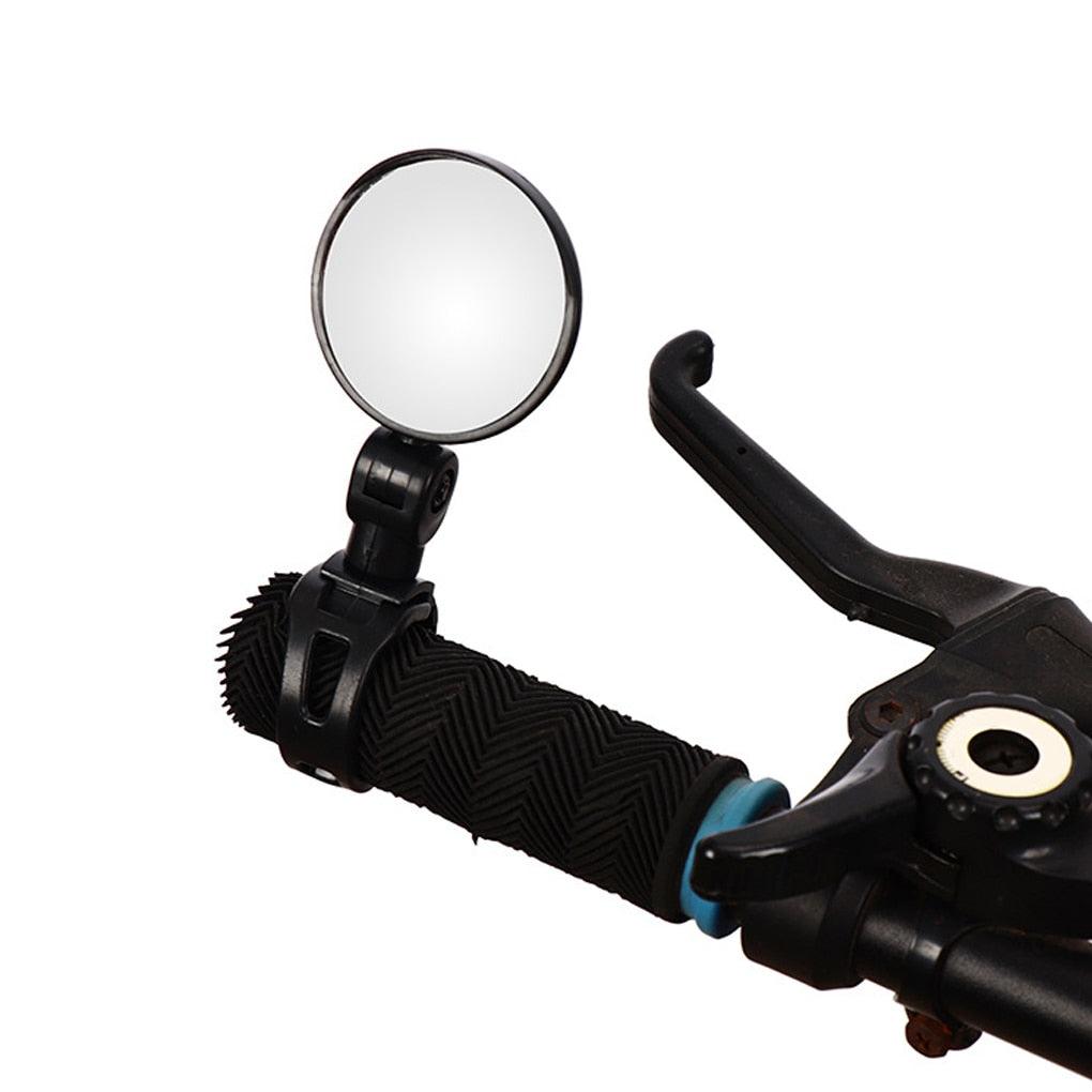 Universal Bicycle Mirror Bicycle Accessories Handlebar Rearview Mirror Rotate Wide-Angle Rearview Mirror Rotatable Round Adjustable Shockproof Convex Wide Angle Universal Back Rear View Mirrors