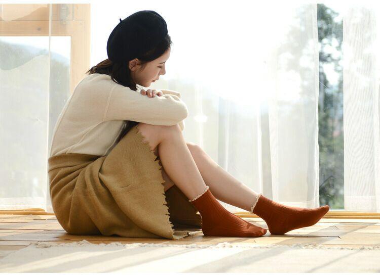 Fashion Lace Ruffled Soft Cotton Female Sock Spring And Summer Cute Socks Sweet Princess Girls Comfortable Breathable Cute Socks For Women