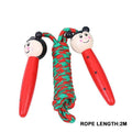 Skipping Rope With Wooden Handles Braided Tangle-Free Cable Skipping Rope For Fun And Fitness Jumping Rope For Kids Youth Beginners Jump Ropes Toys Wooden Handle Cotton Ropes Cute Animals Jump Rope