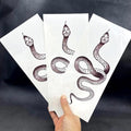 Big Size Black Snake Temporary Tattoo Stickers Body Waist Waterproof Realistic Dark Tattoo For Womens
