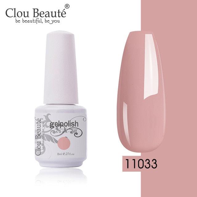 New 2022 Women Gel Nail Polish Pure Pink UV Gel Nail Polish Art Manicure Luxury Colorful Design For Ladies and Womens