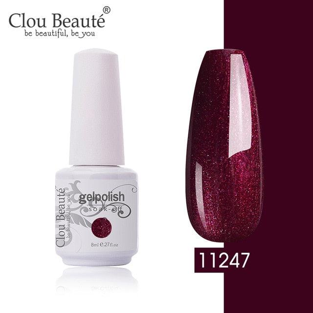 New 2022 Women Gel Nail Polish Pure Pink UV Gel Nail Polish Art Manicure Luxury Colorful Design For Ladies and Womens