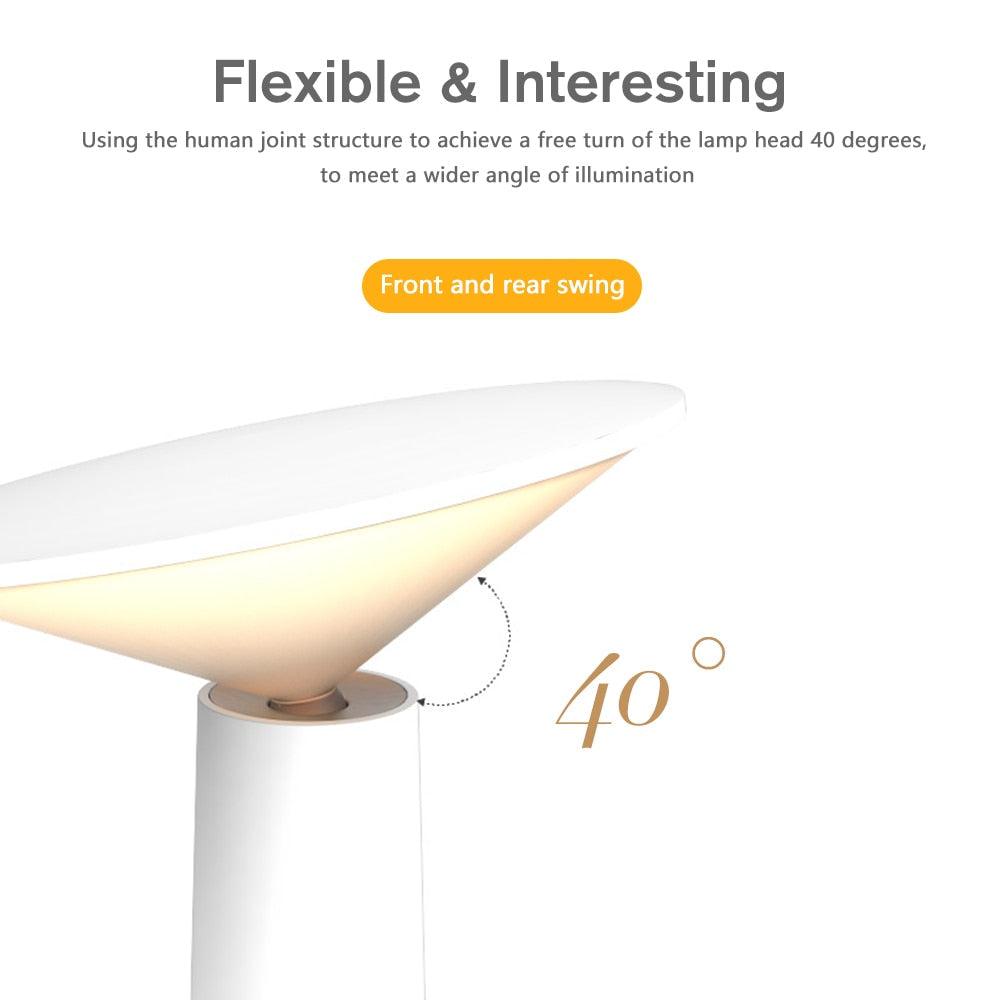 Novelty Bedroom Reading Book Light Modern Desk Lamp USB LED Table Lamp Touch Sensor Control for Home Office Decoration Decorative Table Lamp Cute Study Lamps for Bedroom Décor