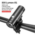 Bike Light Rainproof USB Rechargeable LED 2000mAh MTB Front Lamp Headlight Aluminum Ultralight Flashlight Super Bright Bicycle Front Headlight 5 Light Modes And Large Capacity Battery
