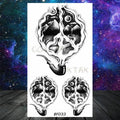 Realistic Small Planets Temporary Tattoos Arm Waterpoof Black Sticker Space Planets For Girls And Boys