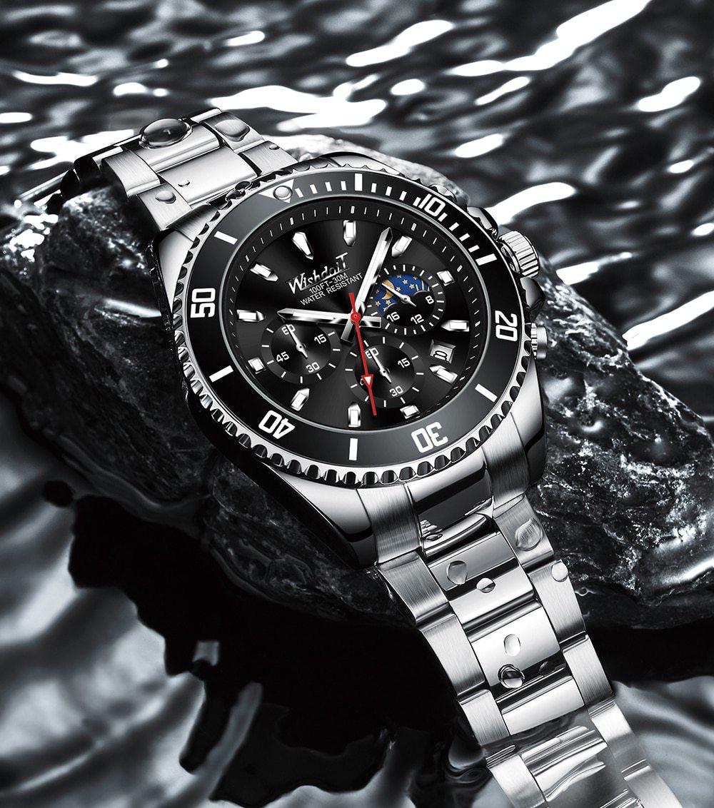 TREND New Men's Elegant Watch Waterproof And Scratch Resistant Stylish Stainless Steel Durable Wrist Watch