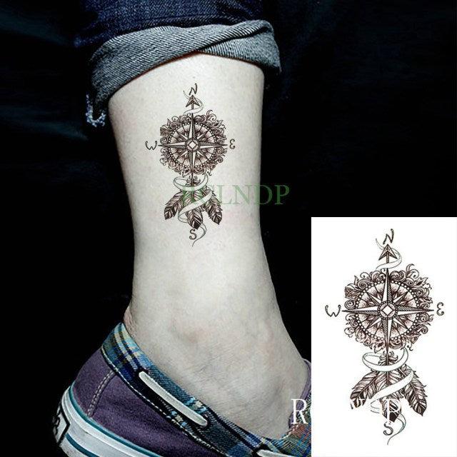 Elegant Black Music Notes Waterproof Sticker Tattoos Temporary Chest Shoulder Tattoos For Men Women