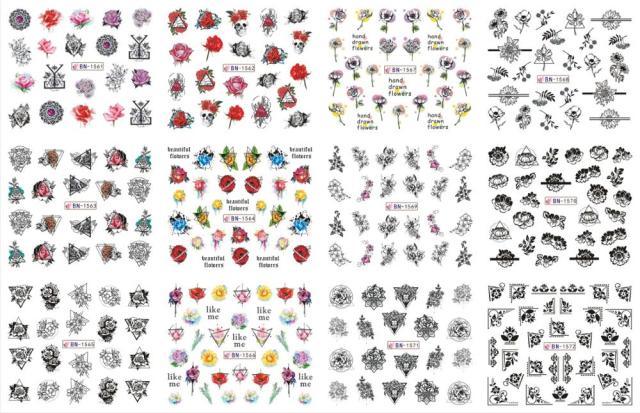 Pop Art Nail Stickers Sexy Girl Designs Comics Water Transfer Decals Manicure Lips Nail Art Decorations Slider Nail Art Stickers Decals Nail Art Supplies Valentines Day 3D Self-Adhesive Nail Decorations Accessories Women Girls Manicure Decorations