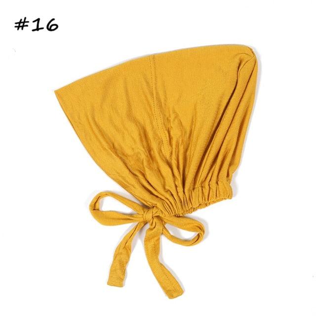 Fashion Modal Under Scarf  Hijab Turban Cap Cotton With Band Adjustable Inner Hijab cap Muslim Turban Hijab Cap For Women