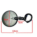 1PCS Universal Bicycle Rearview Mirror Adjustable Rotate Wide-Angle Cycling Rear View Mirrors Adjustable Rotatable Shockproof Wide Angle Acrylic Convex Outdoor Safety Mirror For Mountain Road