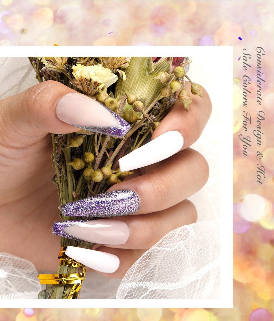 New Popular Womens Fashion Gel Nail Polish UV LED Permanent Matt Glossy Effect Luxury Design Nail Gel For Women and Girls