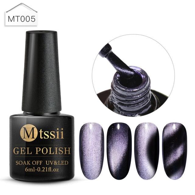 Popular Cat Eye Gel Nail Polish Magnetic Colorful UV Rainbow Gel Fashion Charming Effect Modern Design