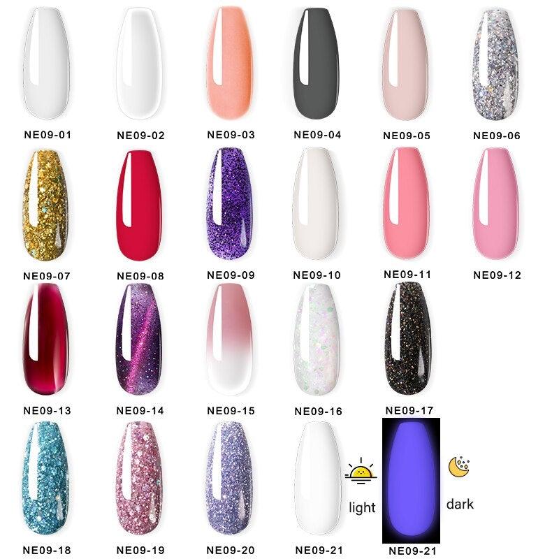 Diamond Gel Nail Polish Poly 15ml Semi Permanent UV Manicure Reflective Sparkling Luxury Shine Design For Women and Girls