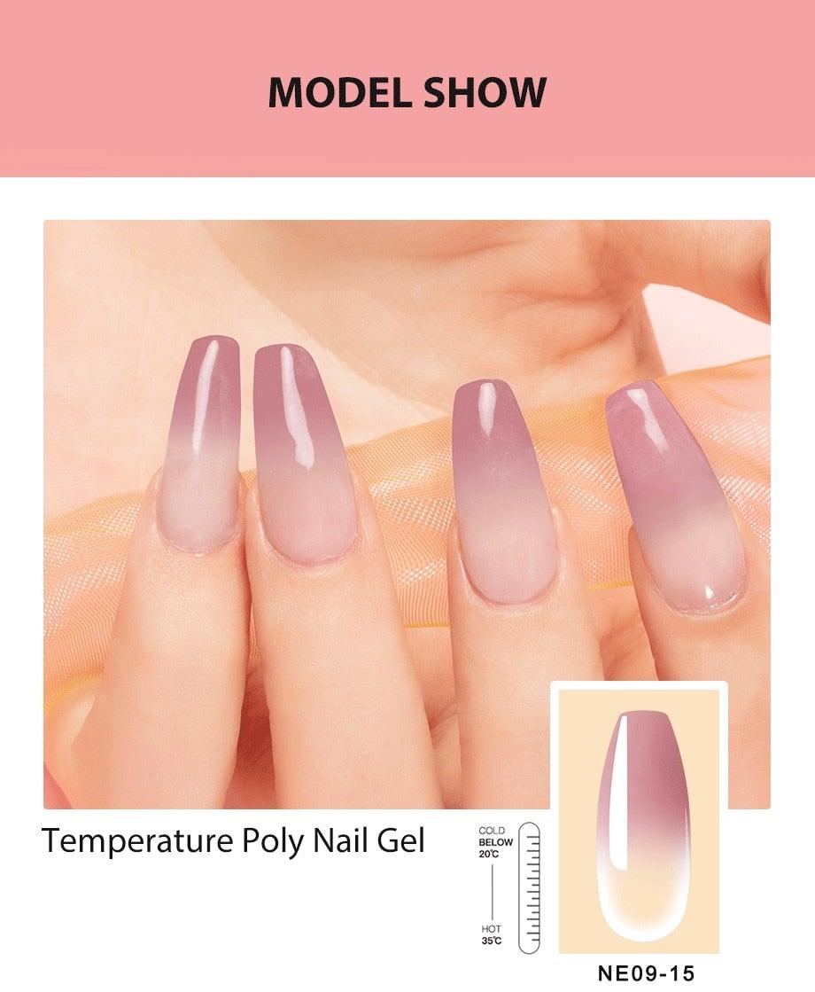 Diamond Gel Nail Polish Poly 15ml Semi Permanent UV Manicure Reflective Sparkling Luxury Shine Design For Women and Girls
