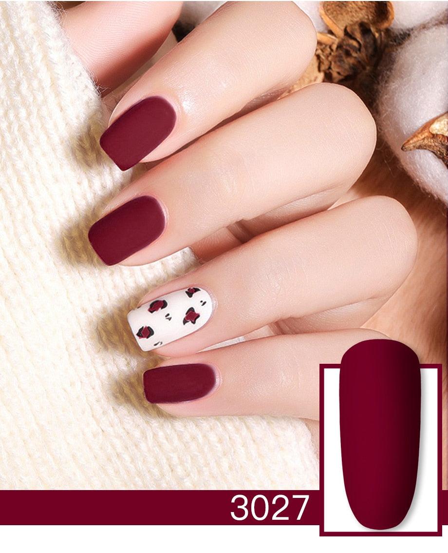 Shiny Womens Gel Nail Polish Permanent Painting Glossy Matte Effect For Manicure Nail Art Design For Womens and Girls