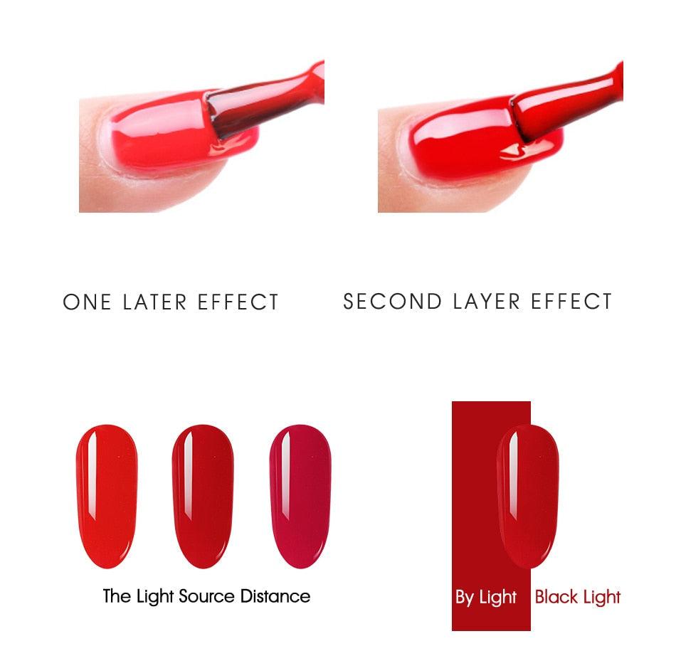 Nail Gel Polish UV Gel Varnish Manicure Design Elegant Glossy Colorful Fashion Style For Womens Fashion Nail Gel