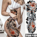 Full Women Man Realistic Waterproof Temporary Tattoo Tiger Stickers Luxury Big Design For Arm Thigh