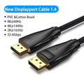 Fast 1.4Gbps 8K 60Hz 4K HDR  Display Port Audio Cable for Video PC Laptop TV