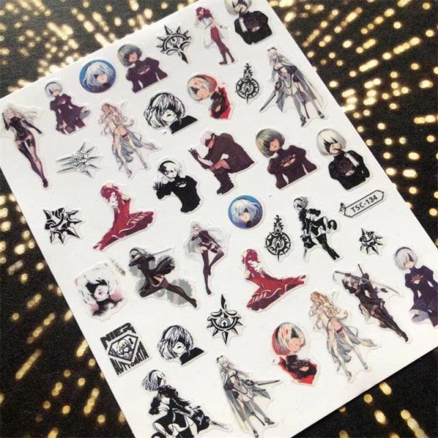 3D Nail Art Stickers Decal Template Nail Tool Decorations Nail Slider  Metallic Nail Art Stickers Set Love Metal Nail Studs Decals for Women Nail Decorations Accessories Metal Curve Stripe Lines Design Letter Nail Sticker Decoration