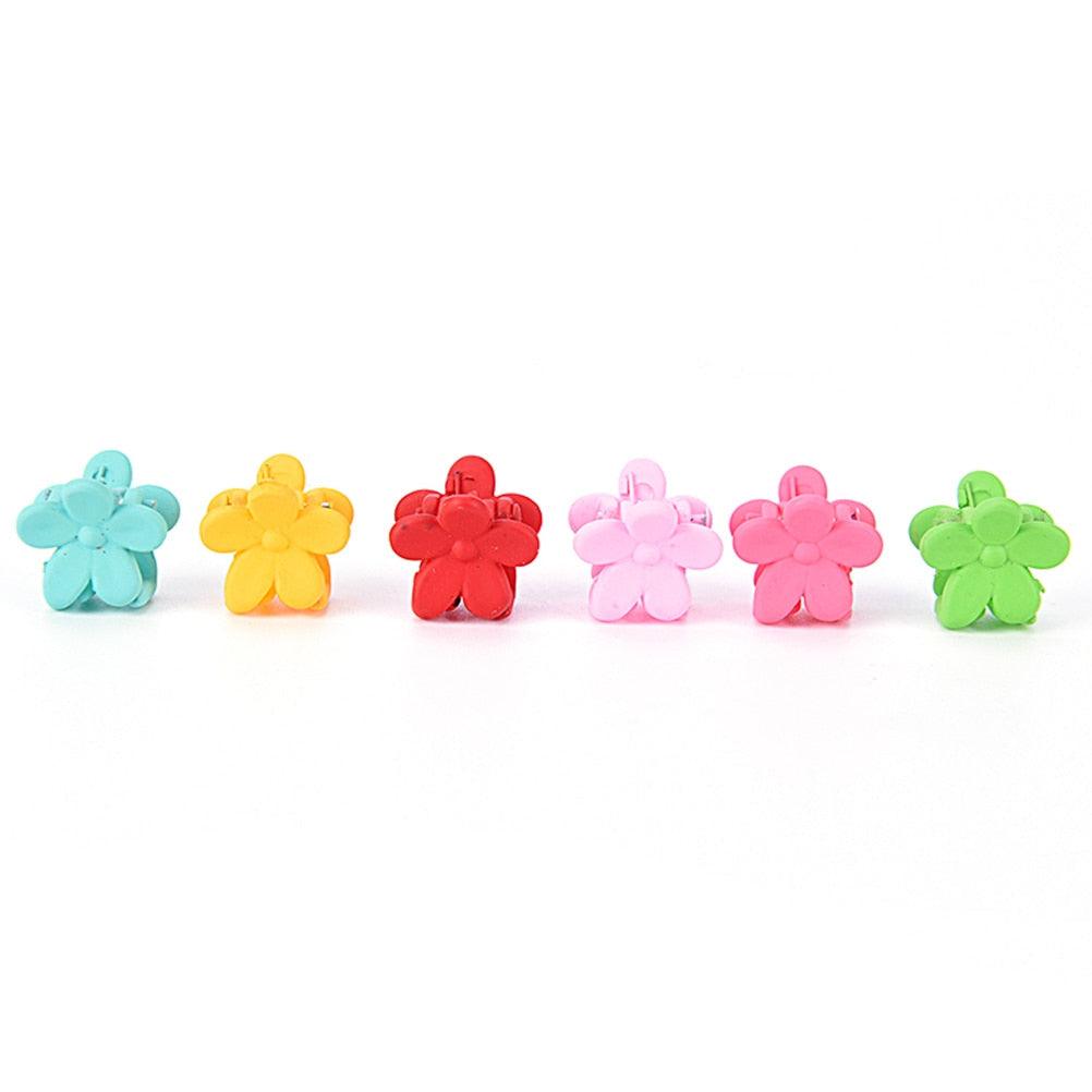30 Pcs/lot Children 4 Claws Plastic Hair Clips Mini Flowers Gripper Clamp Hair Accessories Hairpins Gorgeous Hair Accessories For Women