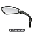 Bike Wide Range Back Sight Reflector Bike Mirror Bicycle Handlebar Rear View Mirror Bike Rear view Mirror Left With Light Reflector Safer No-Shock Bicycle Mirror Rearview Mirror Universal For Bike Bicycle