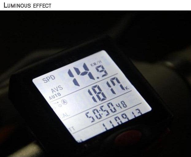 Bike Speed Meter Digital Bike Computer Multifunction Waterproof Sports Sensors Bicycle Computer Speedometer Waterproof 4 Line Display Odometer Cycling Multi Function Design