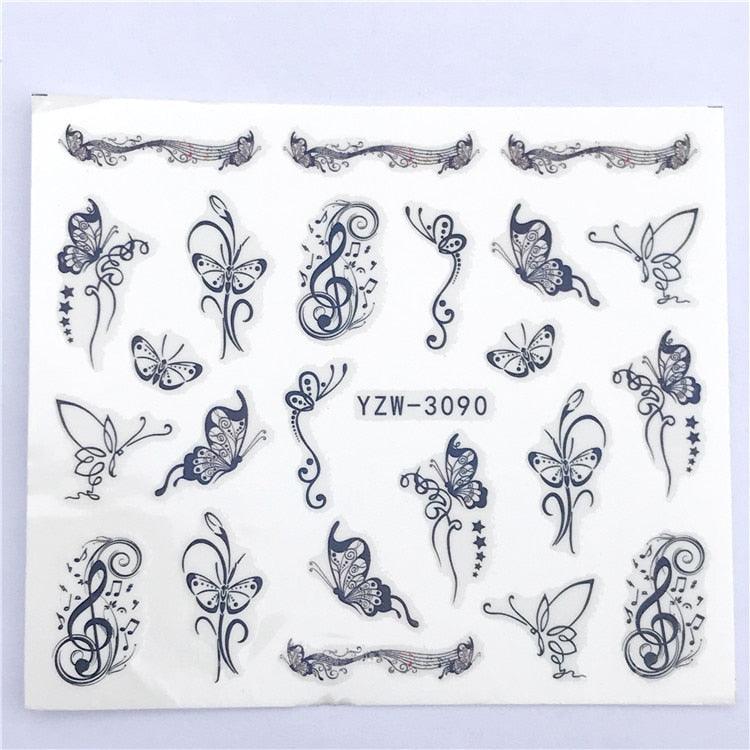 Fox Wolf Animal 3D Embossed Nail Sticker Flower Adhesive Manicure Slider Nail Art Tips Decorations Decals Manicure Design Golden Firework Star Accessories Heart Nail Art Stickers Glitter Decals Love Nail Sequins Laser Heart Nail