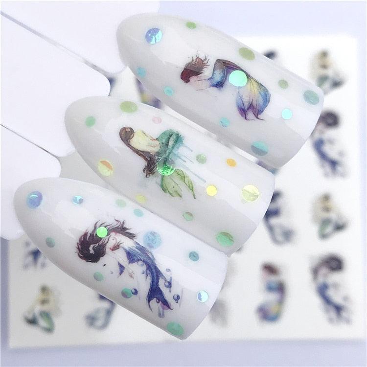 Fox Wolf Animal 3D Embossed Nail Sticker Flower Adhesive Manicure Slider Nail Art Tips Decorations Decals Manicure Design Golden Firework Star Accessories Heart Nail Art Stickers Glitter Decals Love Nail Sequins Laser Heart Nail