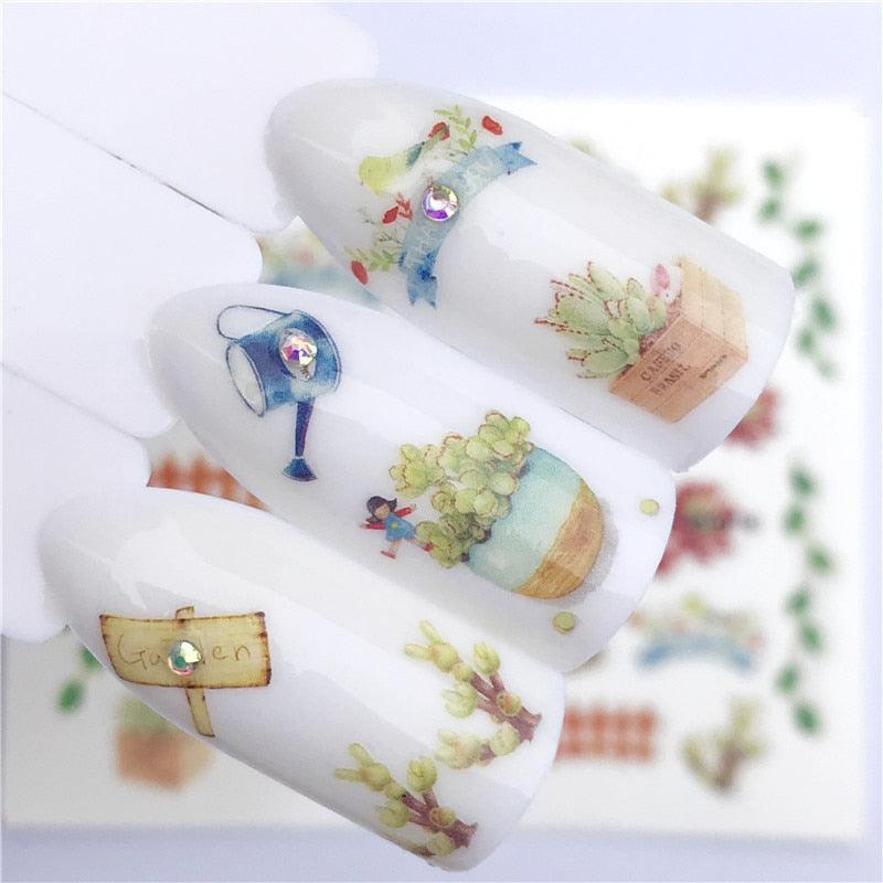 Fox Wolf Animal 3D Embossed Nail Sticker Flower Adhesive Manicure Slider Nail Art Tips Decorations Decals Manicure Design Golden Firework Star Accessories Heart Nail Art Stickers Glitter Decals Love Nail Sequins Laser Heart Nail