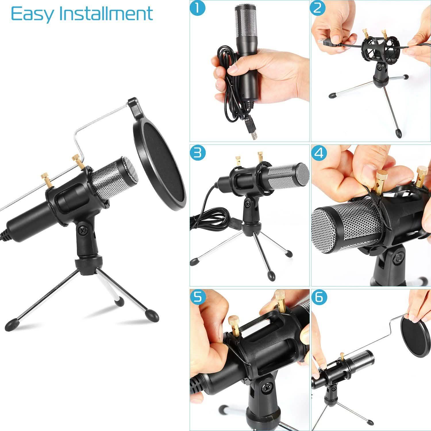 Professional Condenser Studio Recording Microphone